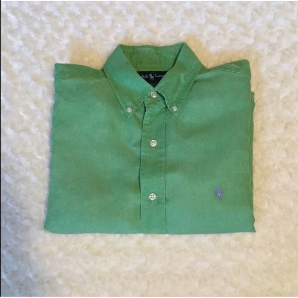 Ralph Lauren Polo Silk Linen Blend Button Down